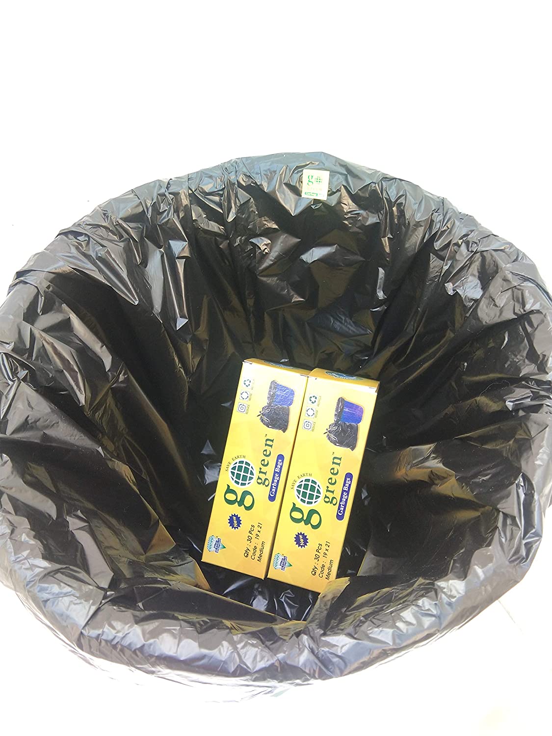 Go Green The Eco Friendly Garbage Bags, Size 20x20, 100 gm